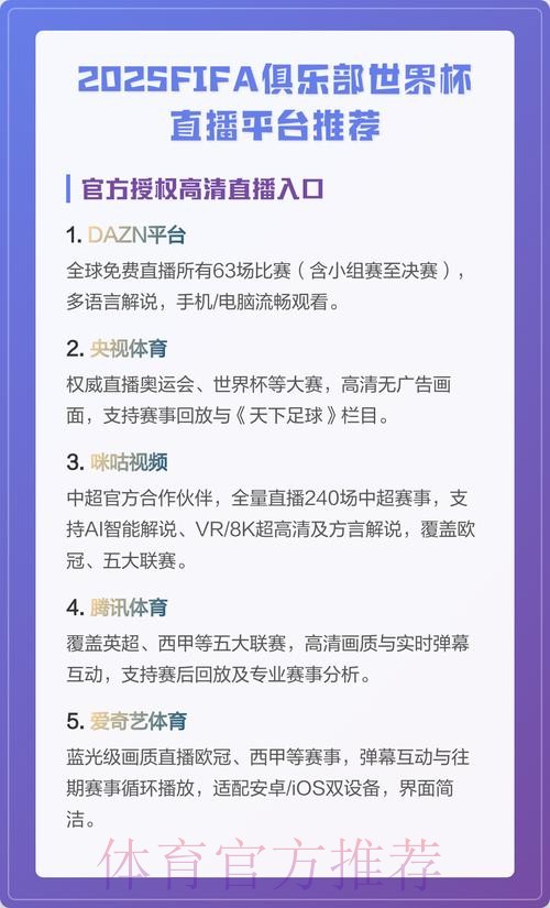 免费获取世界杯比赛直播资源平台推荐